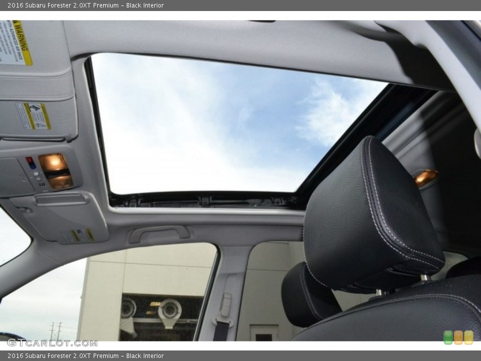 Black Interior Sunroof for the 2016 Subaru Forester 2.0XT Premium #115373031