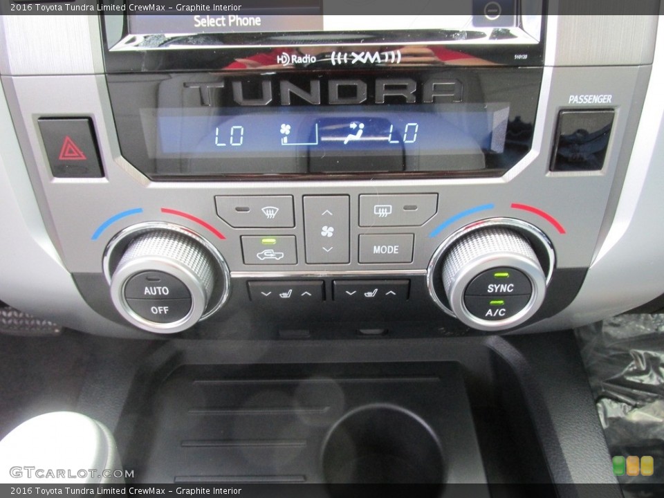 Graphite Interior Controls for the 2016 Toyota Tundra Limited CrewMax #115377519