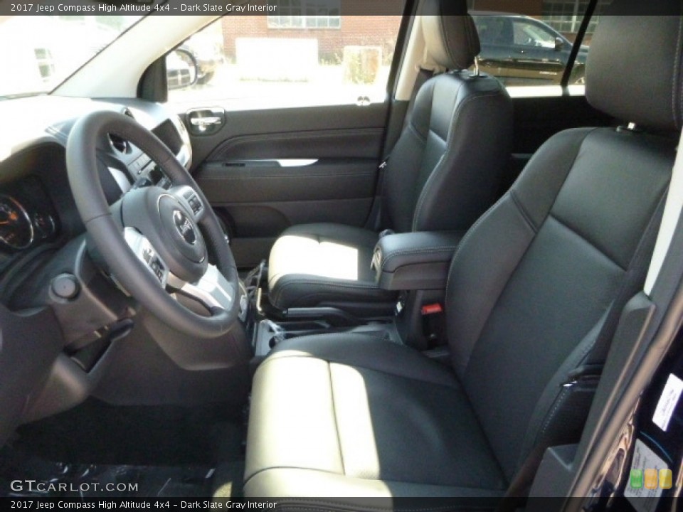 Dark Slate Gray Interior Front Seat for the 2017 Jeep Compass High Altitude 4x4 #115377930