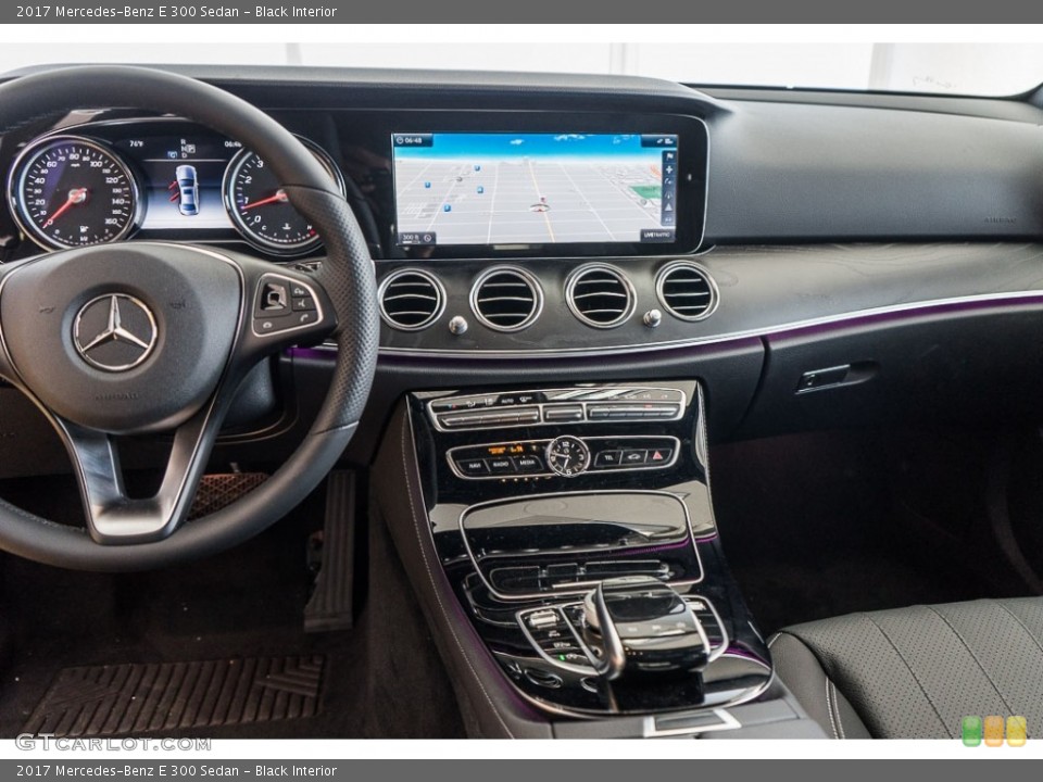 Black Interior Dashboard for the 2017 Mercedes-Benz E 300 Sedan #115380831