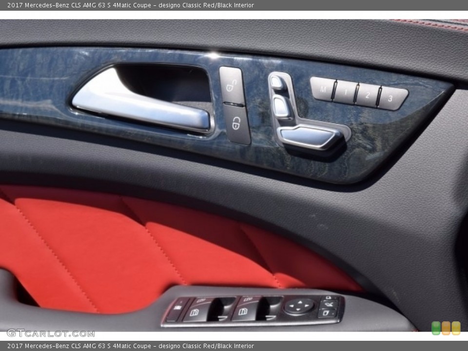 designo Classic Red/Black Interior Controls for the 2017 Mercedes-Benz CLS AMG 63 S 4Matic Coupe #115382187