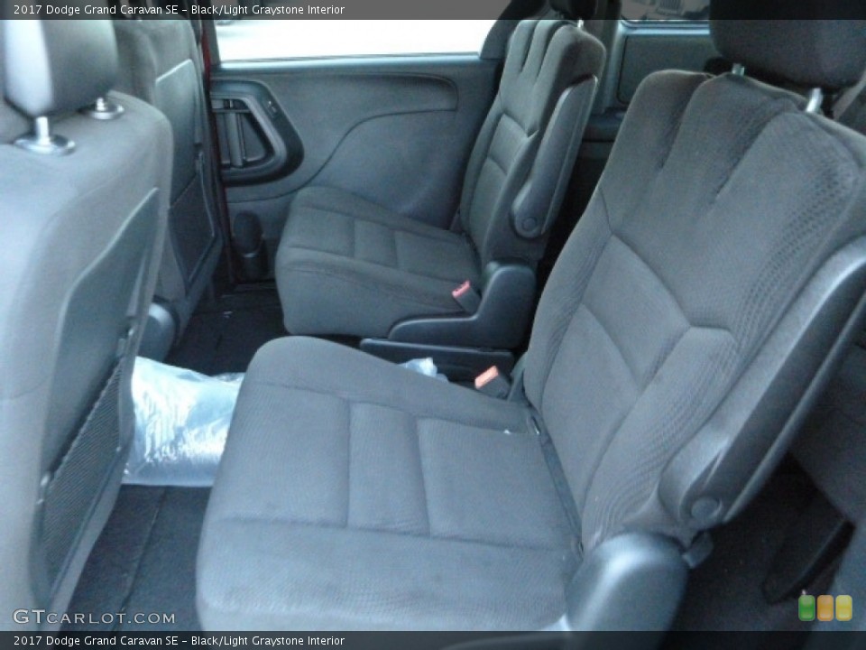 Black/Light Graystone Interior Rear Seat for the 2017 Dodge Grand Caravan SE #115382772