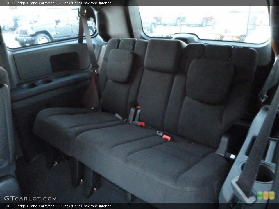 Black/Light Graystone Interior Rear Seat for the 2017 Dodge Grand Caravan SE #115382790
