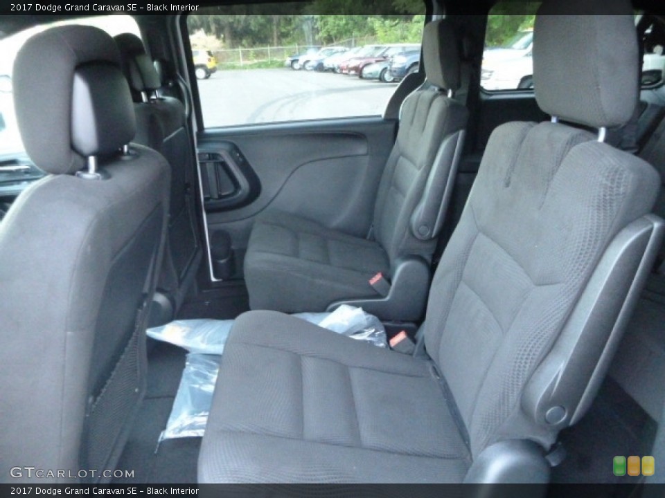 Black Interior Rear Seat for the 2017 Dodge Grand Caravan SE #115383690