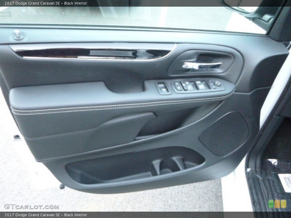 Black Interior Door Panel for the 2017 Dodge Grand Caravan SE #115383909
