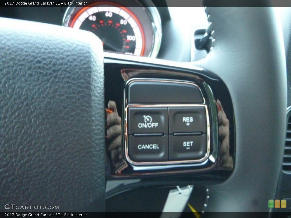 Black Interior Controls for the 2017 Dodge Grand Caravan SE #115384026