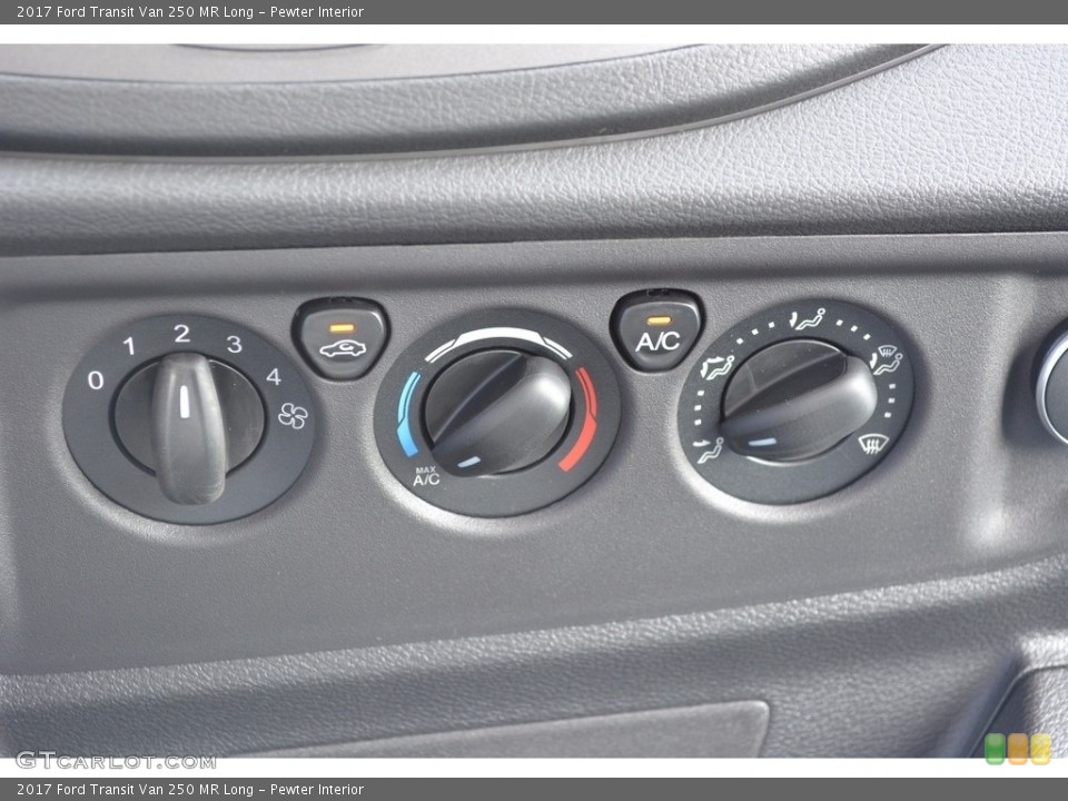 Pewter Interior Controls for the 2017 Ford Transit Van 250 MR Long #115386903