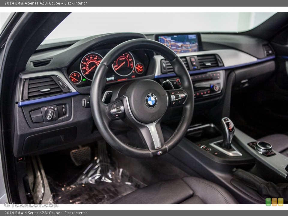 Black Interior Steering Wheel for the 2014 BMW 4 Series 428i Coupe #115395948