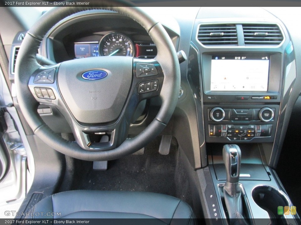 Ebony Black Interior Dashboard for the 2017 Ford Explorer XLT #115402587