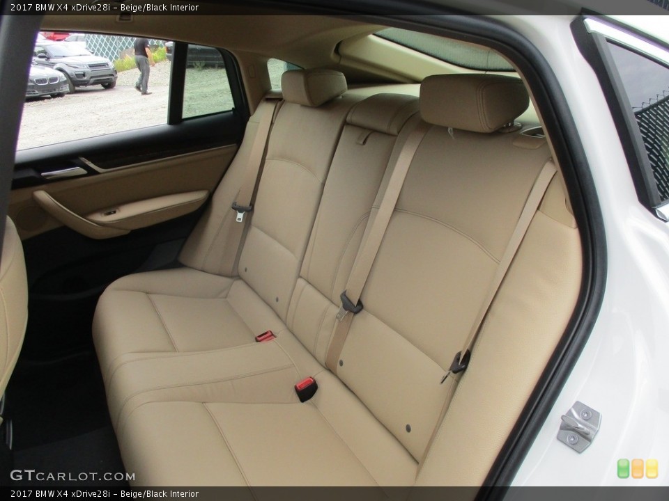 Beige/Black Interior Rear Seat for the 2017 BMW X4 xDrive28i #115402839