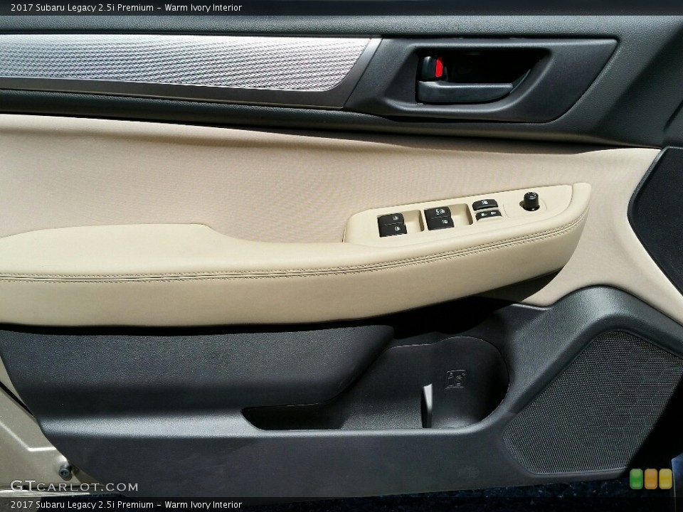 Warm Ivory Interior Door Panel for the 2017 Subaru Legacy 2.5i Premium #115402941