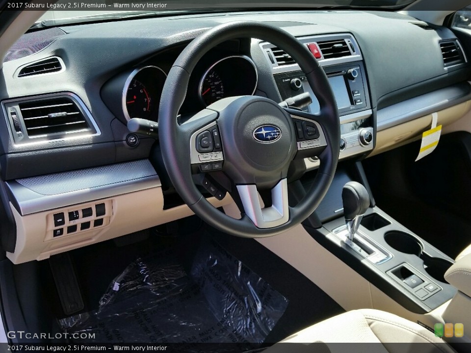 Warm Ivory Interior Dashboard for the 2017 Subaru Legacy 2.5i Premium #115403265