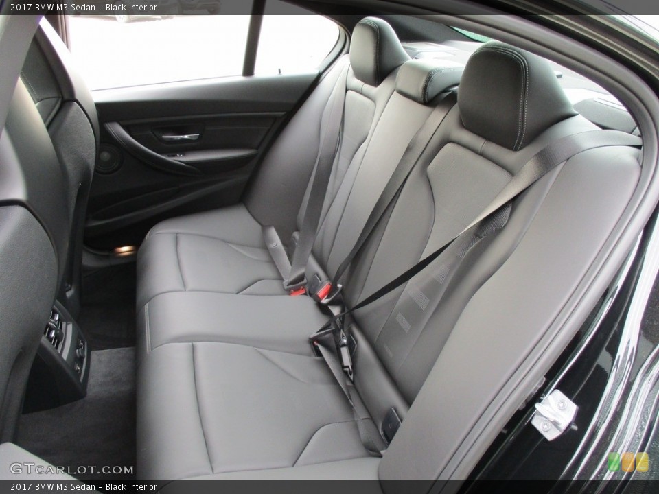 Black Interior Rear Seat for the 2017 BMW M3 Sedan #115403862