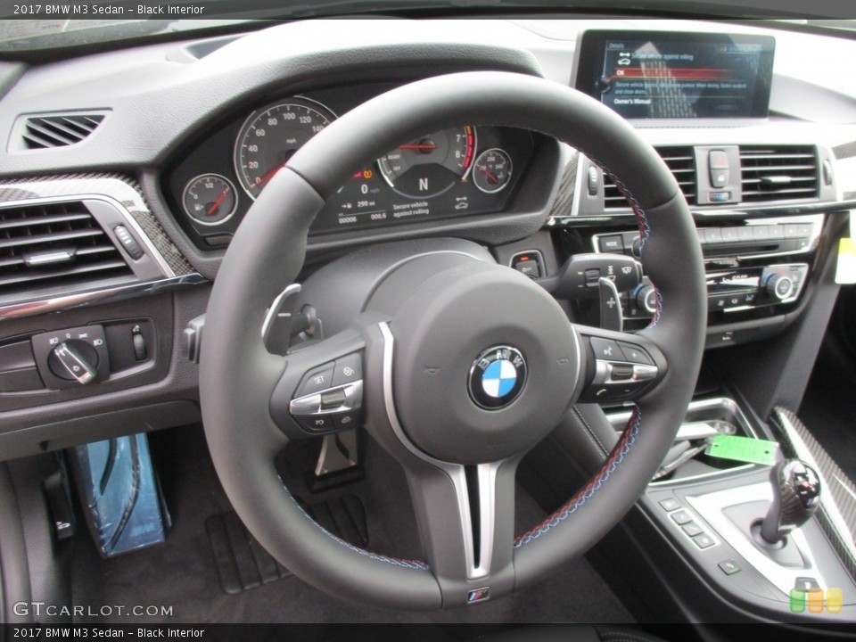 Black Interior Steering Wheel for the 2017 BMW M3 Sedan #115403884