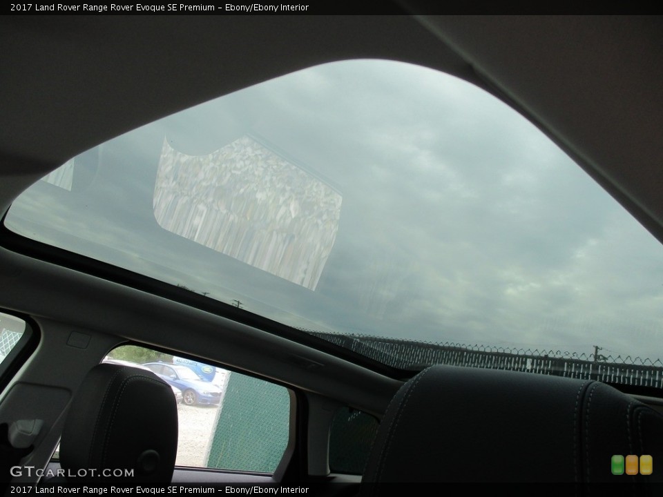Ebony/Ebony Interior Sunroof for the 2017 Land Rover Range Rover Evoque SE Premium #115404838
