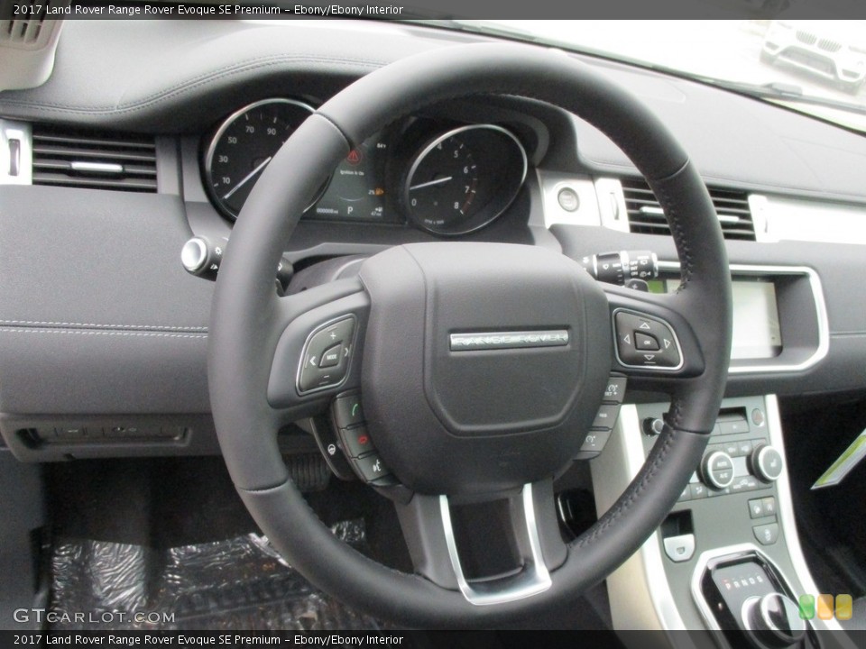Ebony/Ebony Interior Steering Wheel for the 2017 Land Rover Range Rover Evoque SE Premium #115404912