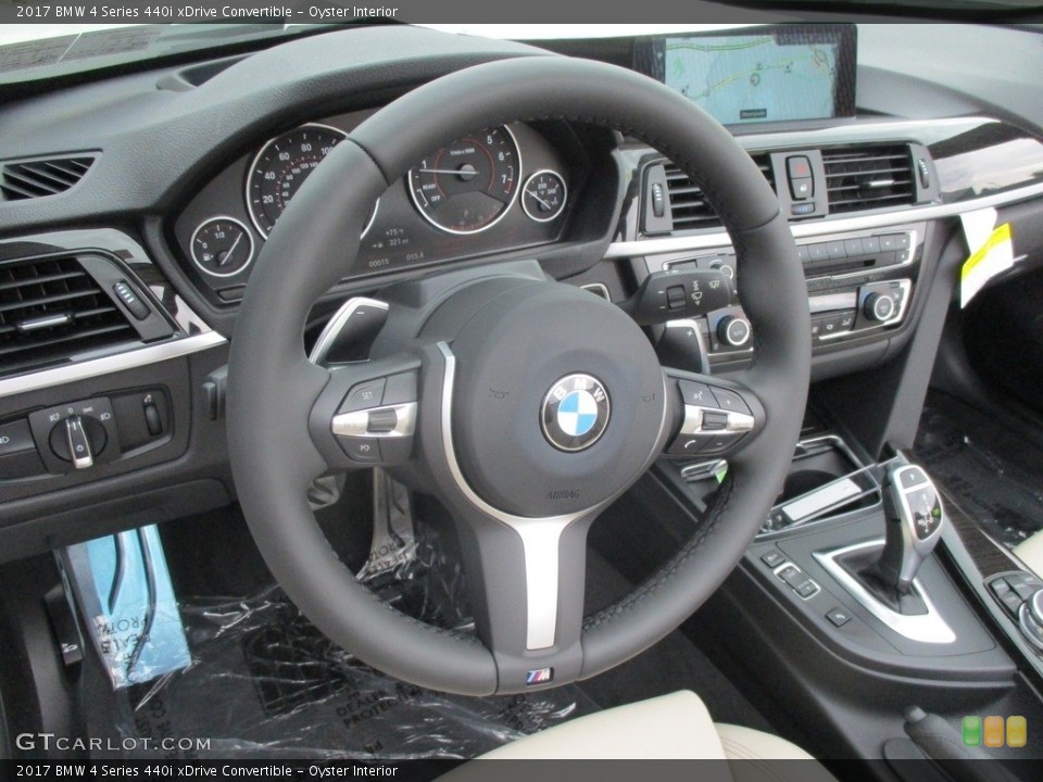 Oyster Interior Dashboard for the 2017 BMW 4 Series 440i xDrive Convertible #115406049