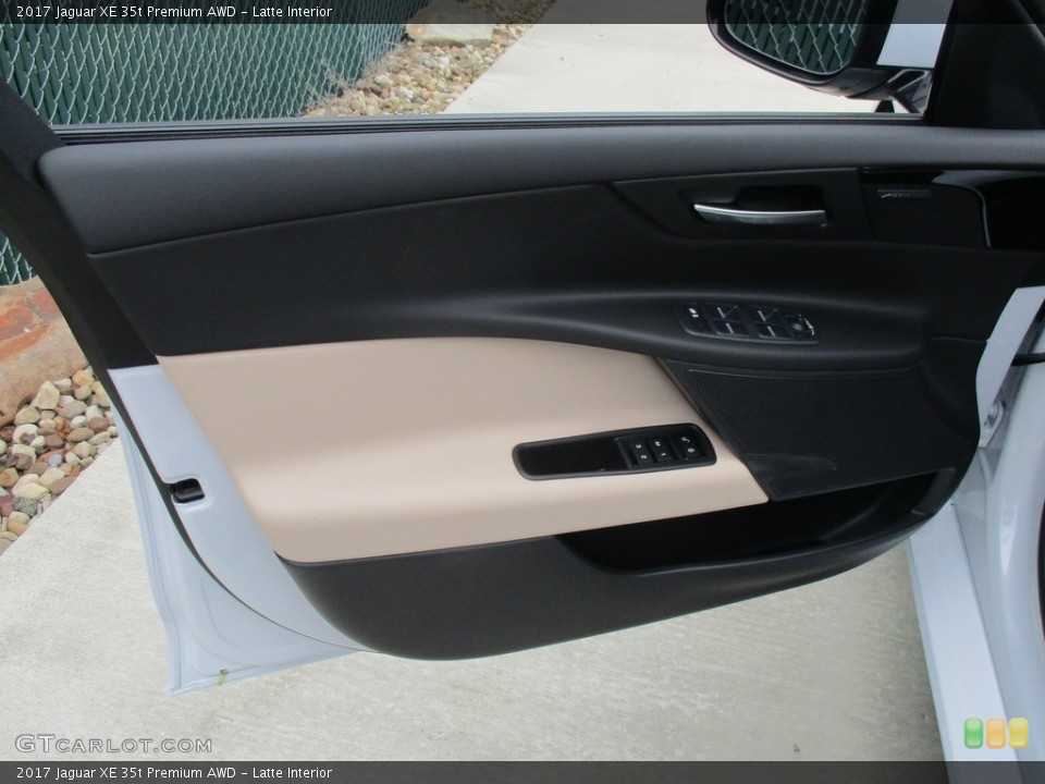 Latte Interior Door Panel for the 2017 Jaguar XE 35t Premium AWD #115407024