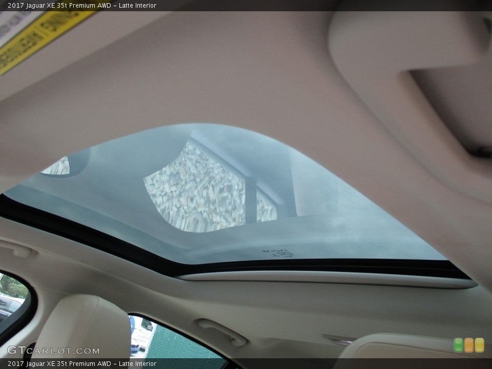 Latte Interior Sunroof for the 2017 Jaguar XE 35t Premium AWD #115407057