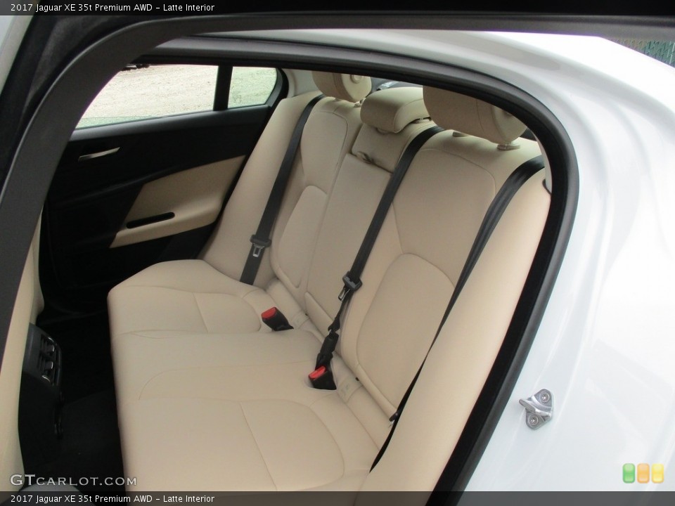 Latte Interior Rear Seat for the 2017 Jaguar XE 35t Premium AWD #115407111