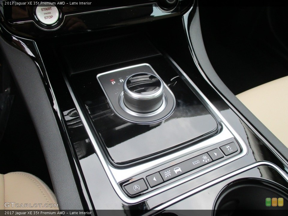 Latte Interior Transmission for the 2017 Jaguar XE 35t Premium AWD #115407195