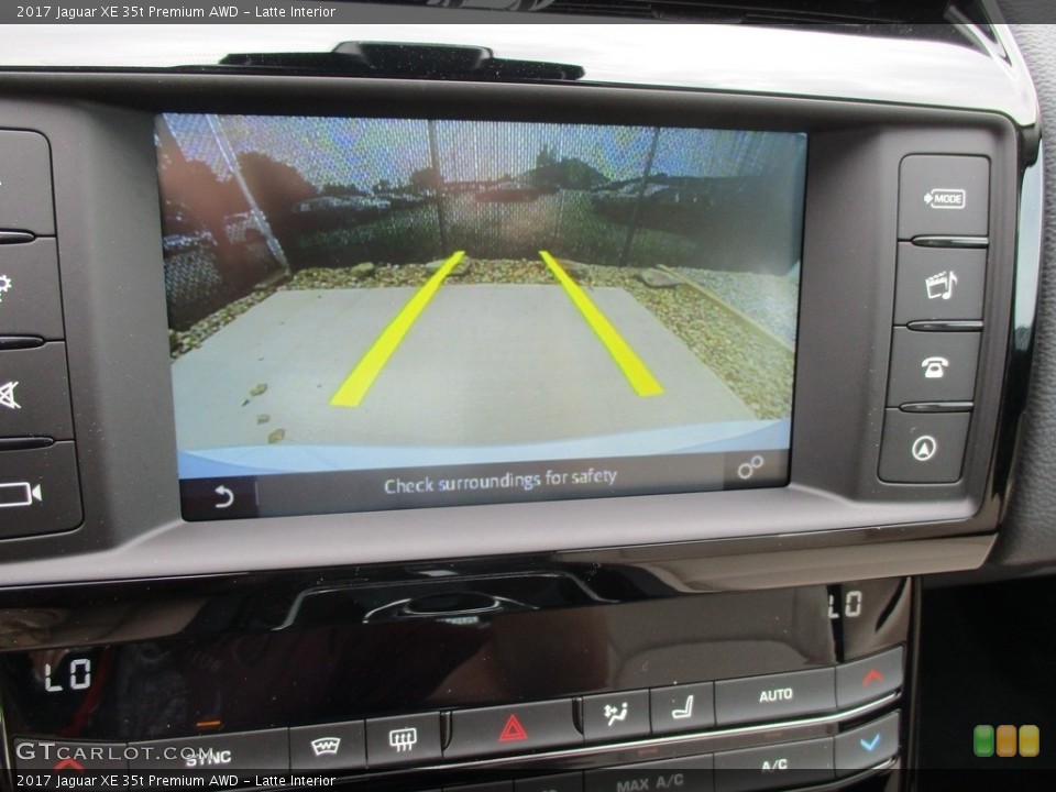 Latte Interior Navigation for the 2017 Jaguar XE 35t Premium AWD #115407225