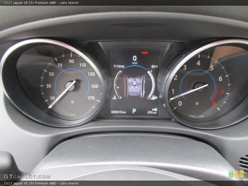 Latte Interior Gauges for the 2017 Jaguar XE 35t Premium AWD #115407279