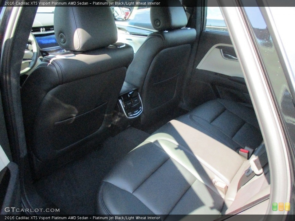 Platinum Jet Black/Light Wheat Interior Rear Seat for the 2016 Cadillac XTS Vsport Platinum AWD Sedan #115407465