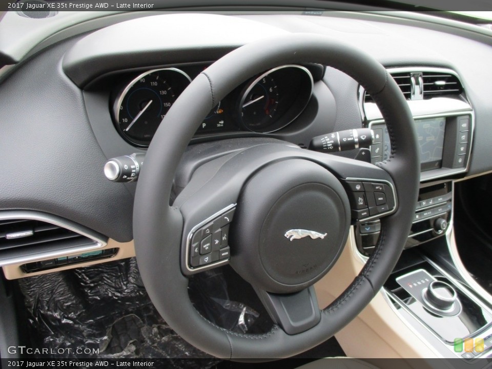 Latte Interior Steering Wheel for the 2017 Jaguar XE 35t Prestige AWD #115407687