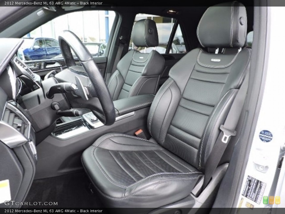 Black Interior Front Seat for the 2012 Mercedes-Benz ML 63 AMG 4Matic #115415907
