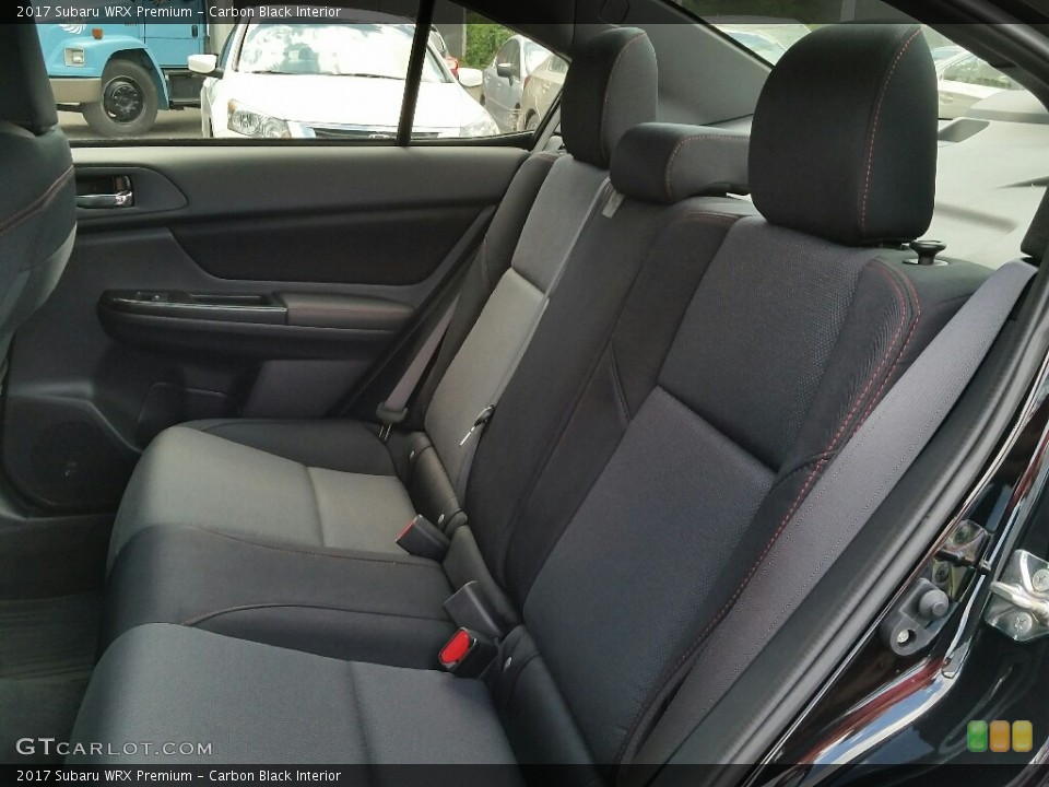 Carbon Black Interior Rear Seat for the 2017 Subaru WRX Premium #115417551
