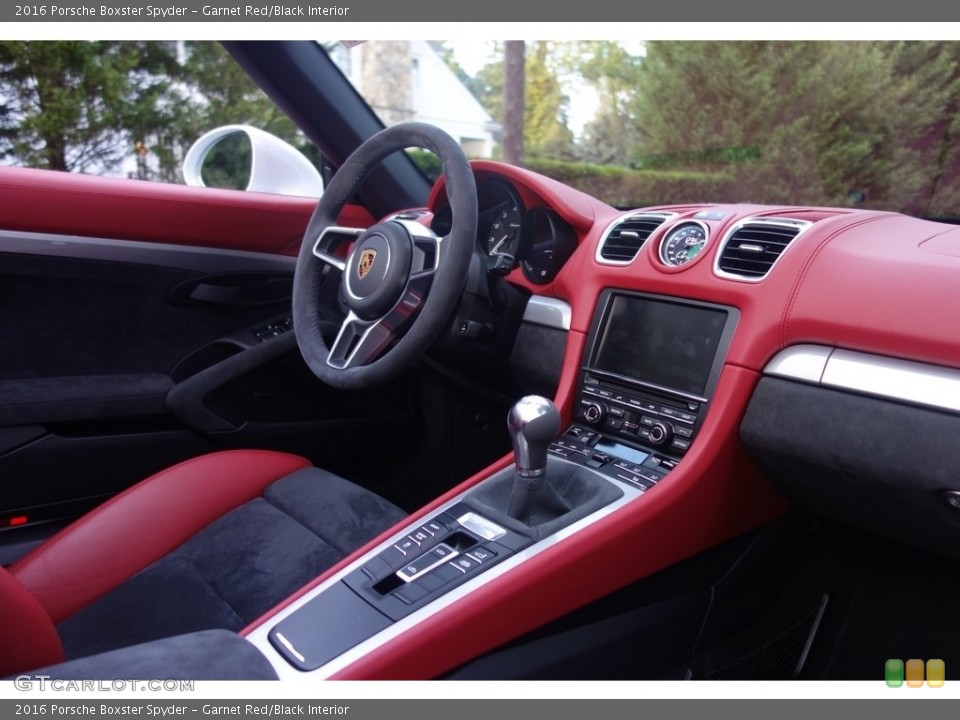 Garnet Red/Black Interior Dashboard for the 2016 Porsche Boxster Spyder #115423374