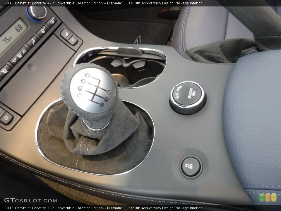 Diamond Blue/60th Anniversary Design Package Interior Transmission for the 2013 Chevrolet Corvette 427 Convertible Collector Edition #115424133