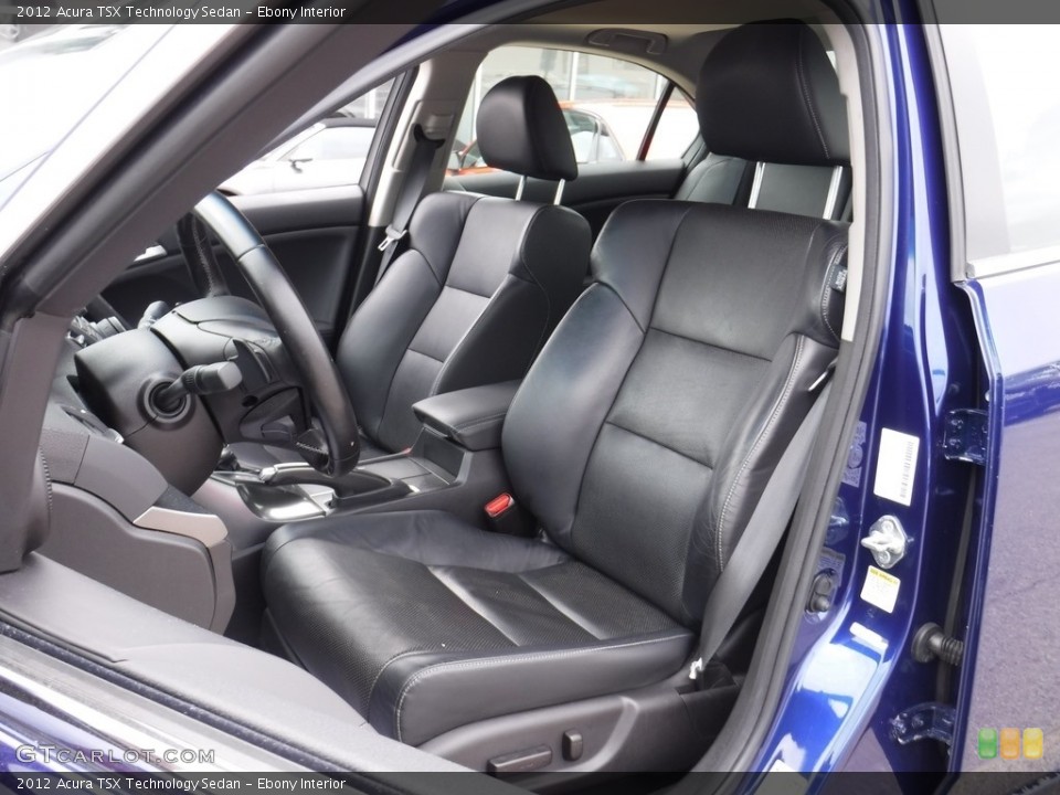 Ebony Interior Front Seat for the 2012 Acura TSX Technology Sedan #115424250