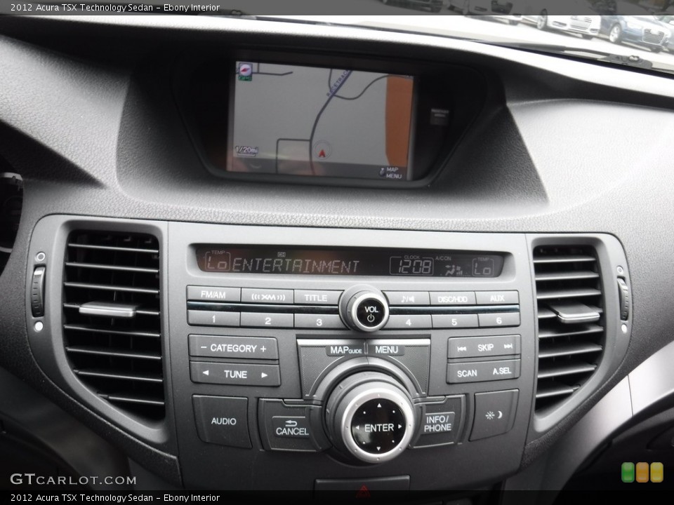 Ebony Interior Controls for the 2012 Acura TSX Technology Sedan #115424397