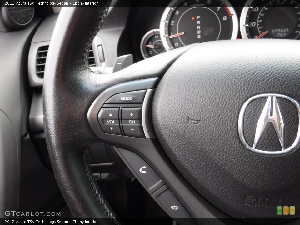 Ebony Interior Controls for the 2012 Acura TSX Technology Sedan #115424559