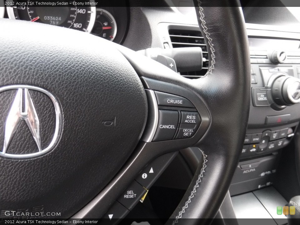 Ebony Interior Controls for the 2012 Acura TSX Technology Sedan #115424592