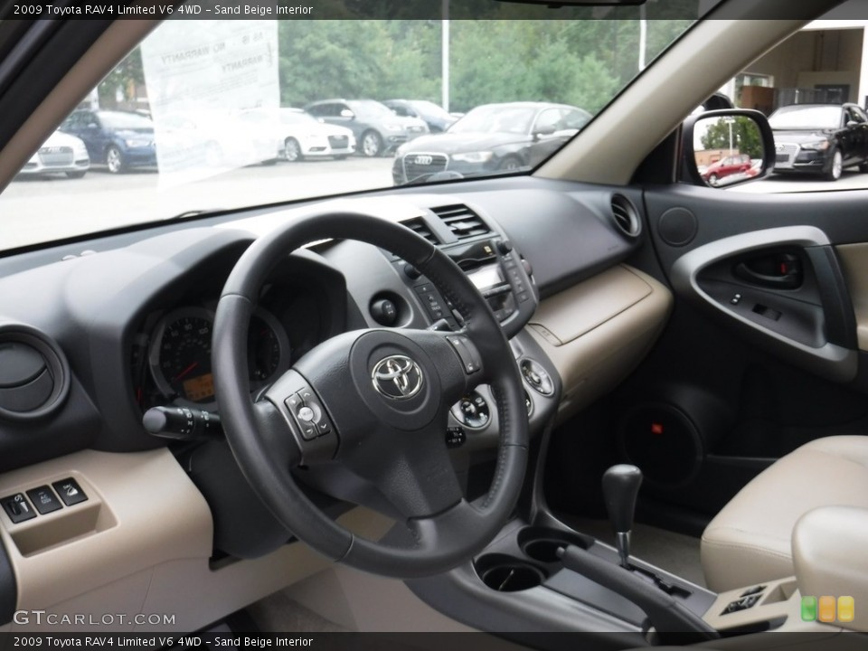 Sand Beige Interior Dashboard for the 2009 Toyota RAV4 Limited V6 4WD #115426458