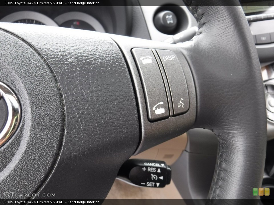Sand Beige Interior Controls for the 2009 Toyota RAV4 Limited V6 4WD #115426620