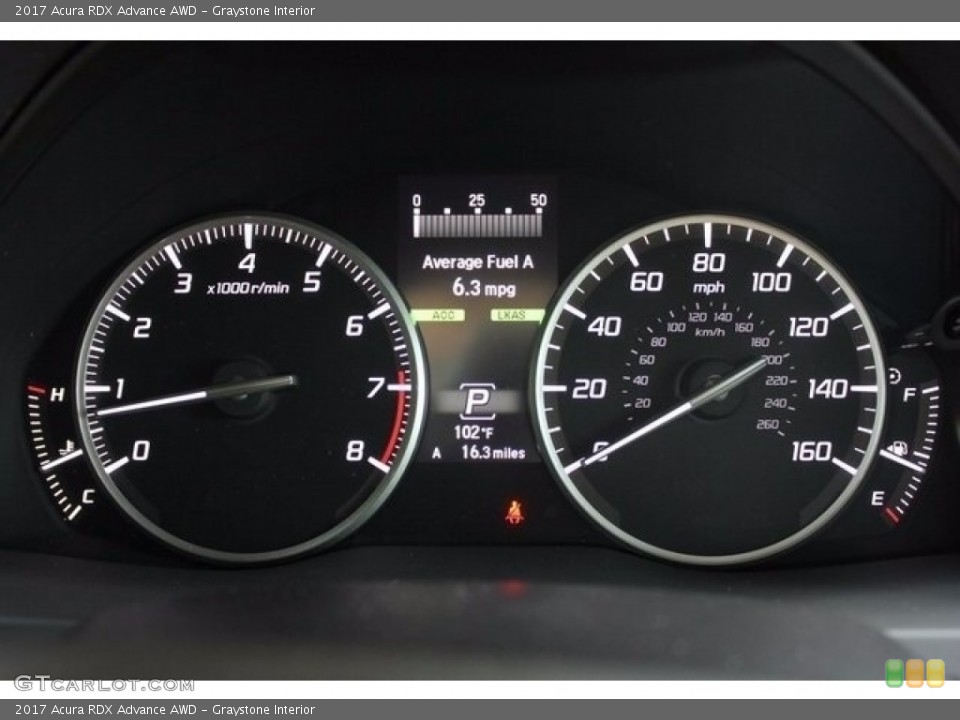 Graystone Interior Gauges for the 2017 Acura RDX Advance AWD #115435595