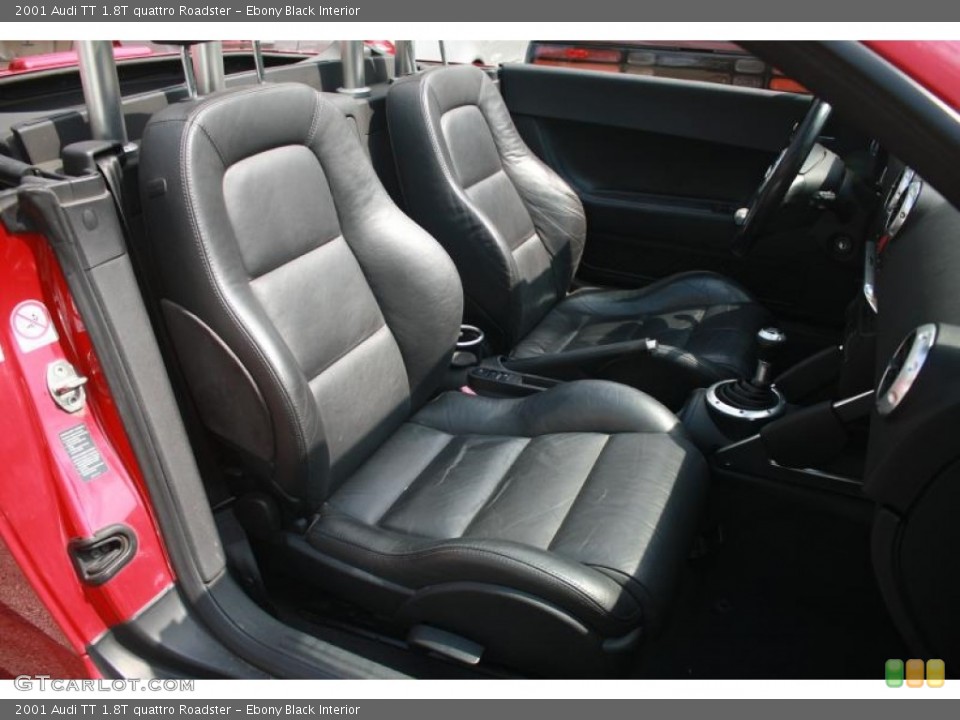 Ebony Black Interior Front Seat for the 2001 Audi TT 1.8T quattro Roadster #115437198