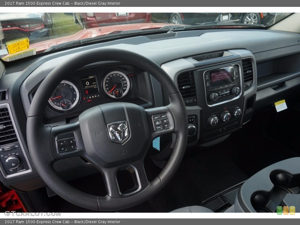 Black/Diesel Gray Interior Dashboard for the 2017 Ram 1500 Express Crew Cab #115442463