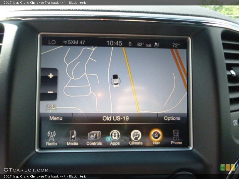 Black Interior Navigation for the 2017 Jeep Grand Cherokee Trailhawk 4x4 #115443615