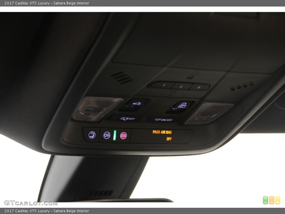 Sahara Beige Interior Controls for the 2017 Cadillac XT5 Luxury #115450703