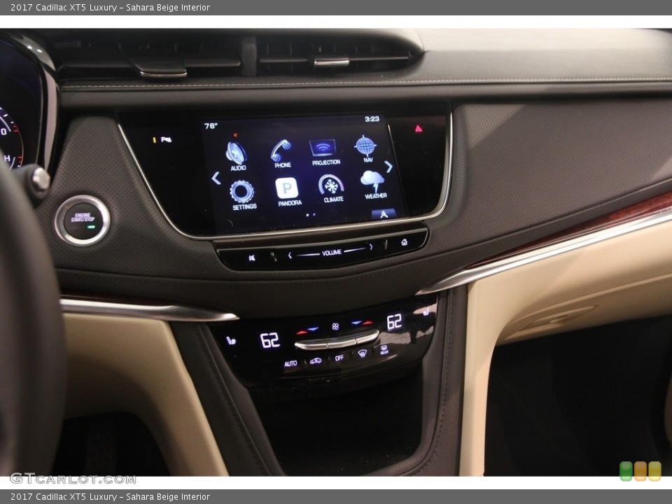 Sahara Beige Interior Controls for the 2017 Cadillac XT5 Luxury #115450727