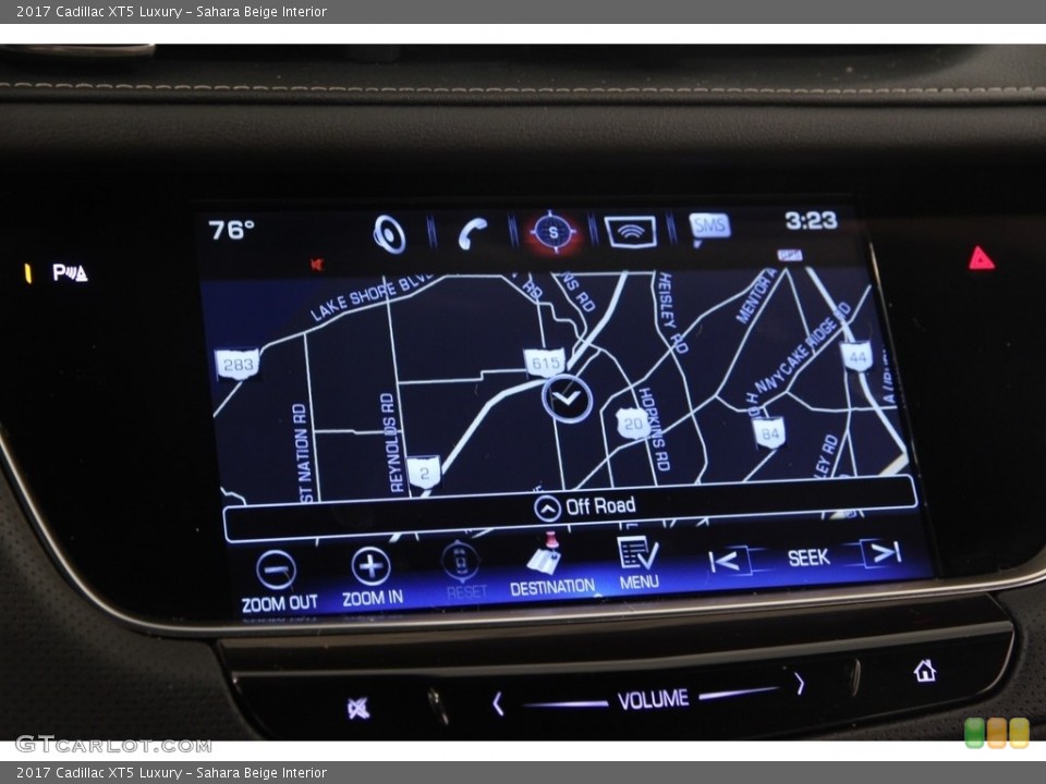 Sahara Beige Interior Navigation for the 2017 Cadillac XT5 Luxury #115450769