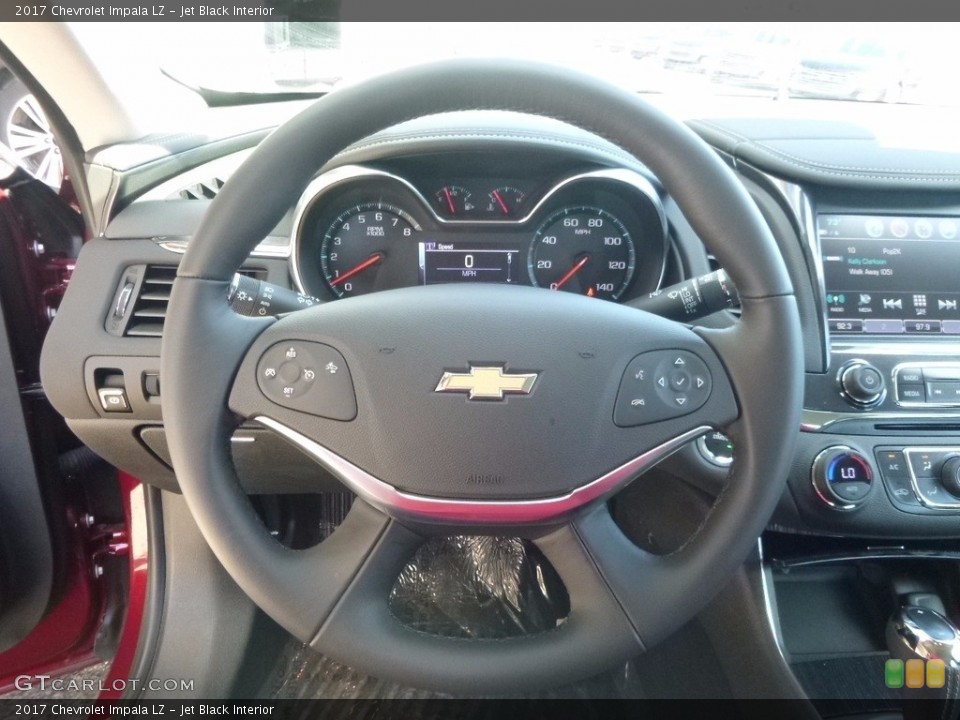 Jet Black Interior Steering Wheel for the 2017 Chevrolet Impala LZ #115452092