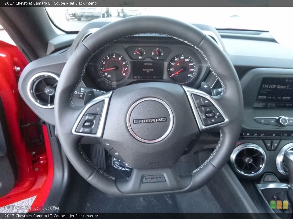 Jet Black Interior Steering Wheel for the 2017 Chevrolet Camaro LT Coupe #115452689