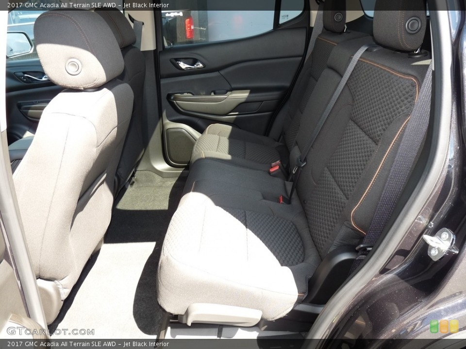 Jet Black Interior Rear Seat for the 2017 GMC Acadia All Terrain SLE AWD #115467081