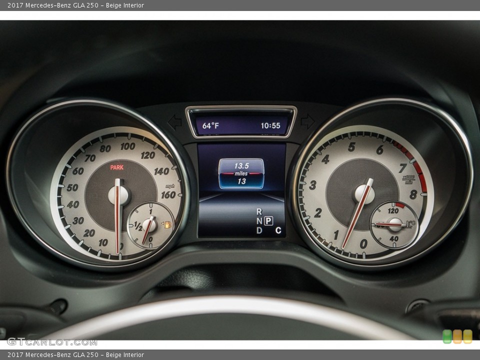 Beige Interior Gauges for the 2017 Mercedes-Benz GLA 250 #115467519